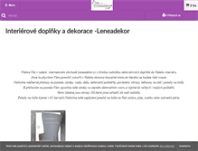 Tablet Screenshot of leneadekor.cz